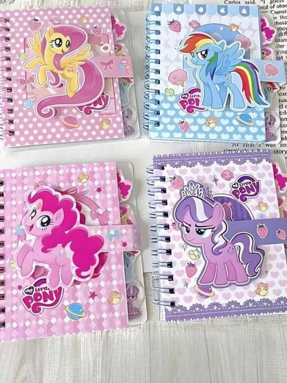1 Pc Gold Stamping Coil Notebook - Kawaii Anime Cartoon Diary & Planner | Aesthetic Wire-Bound Journal for School & Office