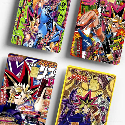 Amine Yu Gi Oh Classic Diy Credit Debit Card Sticker Party Sticker Decoration Waterproof Small Chip Card Skin Sticker