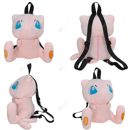 Pokemon Plush Backpack Anime Gengar Charizard Piplup Eevee Mimikyu Soft Stuffed Schoolbag Shoulder Bag Toy for Kids