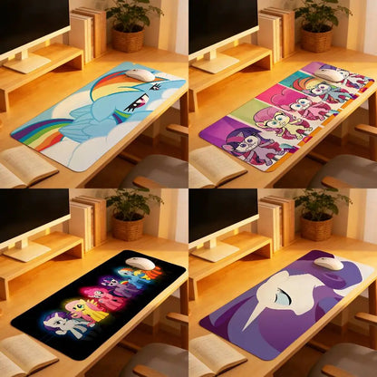 My L-Littles-P-Ponys Mouse Pad Computer Mat Deskpad Laptop Keyboard Mat Office Large Landscape Mousepad