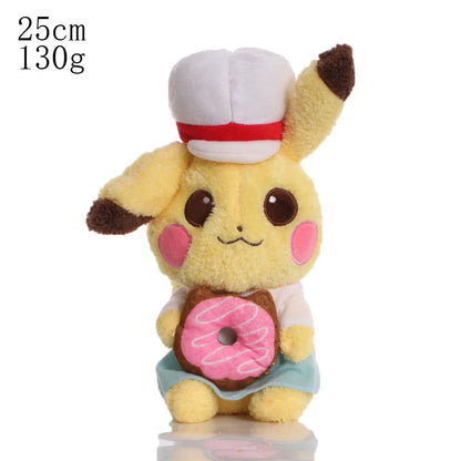 Initial Pikachu Plush Toys Pokemon 30th Anniversary Commemorative Edition Pixel Art Style Pikachu Dark Lightning Pikachu Doll