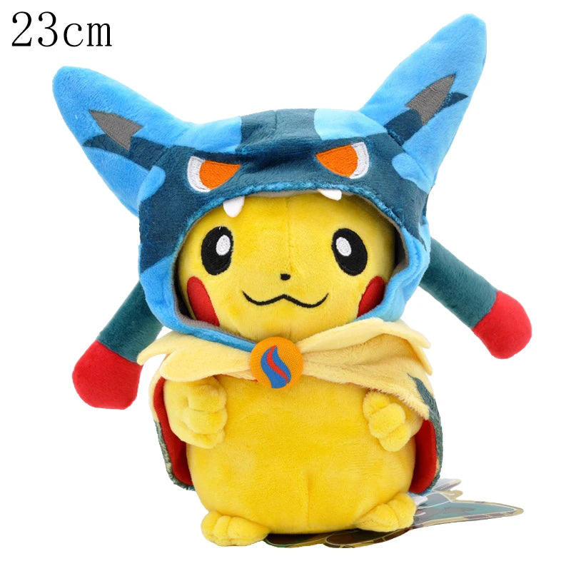 Pokemon Pikachu Morpeko Gengar Cosplay Toy Snorlax Garchomp Tyranitar Hydreigon Anime Eevee Lapras Stuffed Plush Charizard doll
