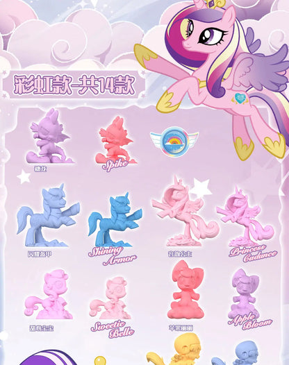 Kayou My Little Pony Magic Rubber Puppet V1 V2 V3 Trendy Blind Box Genuine Eraser Holiday Gift Ornaments