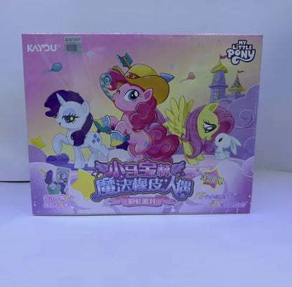 Kayou My Little Pony Magic Rubber Puppet V1 V2 V3 Trendy Blind Box Genuine Eraser Holiday Gift Ornaments