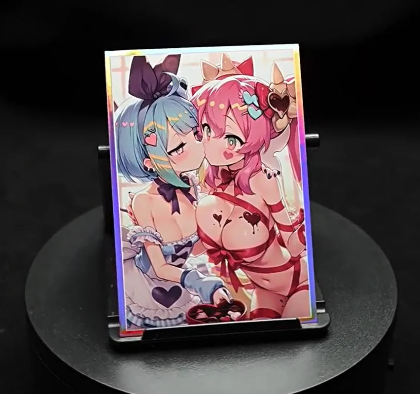 60PCS Yugioh Live☆Twin Ki-sikil & Lil-la Valentine's Style Card Sleeves Yu-Gi-Oh! TCG OCG Trading Cards Shine Protector Case