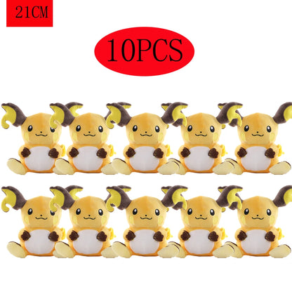 Hot Sale Pokemon Plush Dolls Set - Pikachu Charmander Bulbasaur Squirtle Psyduck Eevee Soft Stuffed Animals Peluche Toy Gifts