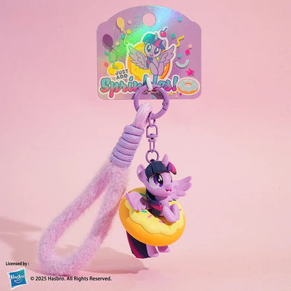 Official My Little Pony Donut Charm Bracelet Adjustable Wristband And Bag Chain Cute Kawaii Gift For Fans Friendship