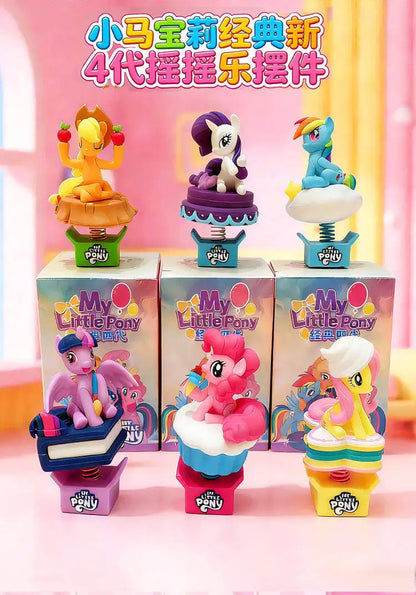 My Little Pony Twilight Sparkle Rarity Rocking Ornament Home Decor Car-mounted Accessories Stress-relieving Toys Gifts Genuine