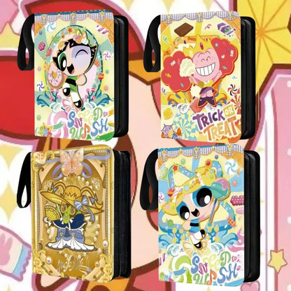 Powerpuff Girls Trading Card Binder Album High Capacity PU Leather Holder