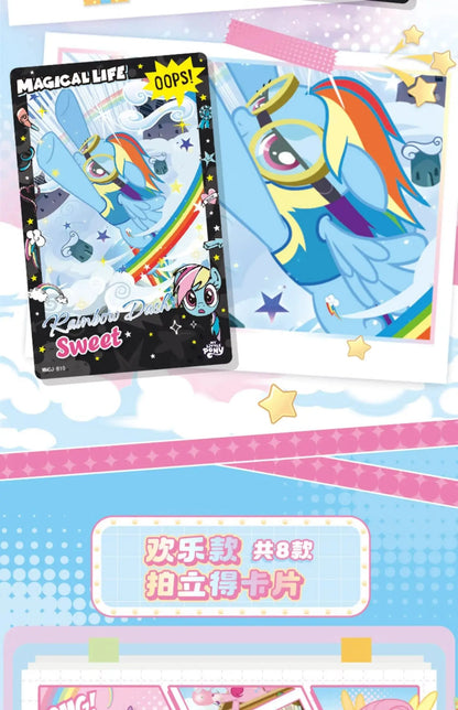 Original KAYOU My Little Pony Mini Scene Vol.1 Magical Home Pinkie Pie Rainbow Dash Decoration Blind Box Rarity Toys Gifts