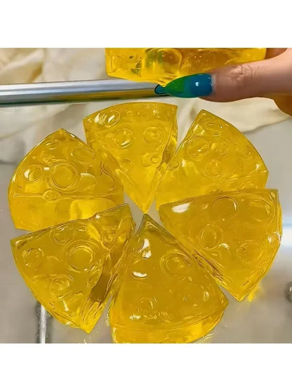 3A.Relieve Stress Squishy Honey Cheese Square Fidgets Toys Super Soft Mochi Cheese Squeeze Toy Funny Anti.stress Sensory Toy