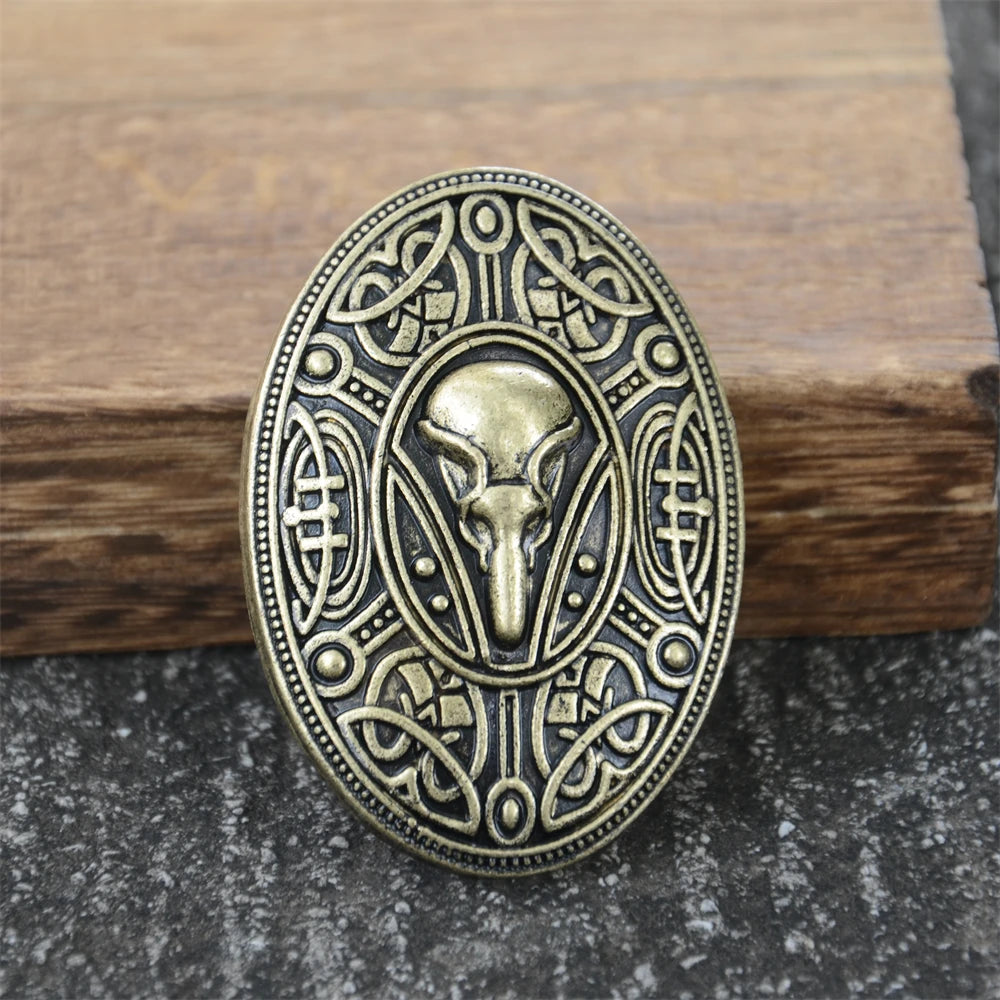 Nostalgia 1Pcs Retro Sweden Norse Viking Brooches Badge Suit Shirt Clothing Jewelry Brosch Talisman