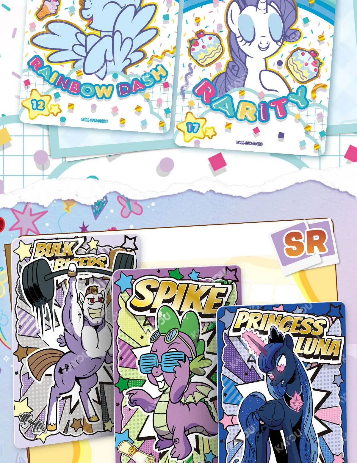 My Little Pony Cards Friendship is Magic Collection Card Rare Collector's Card Game Collection Card Children Toys Gifts