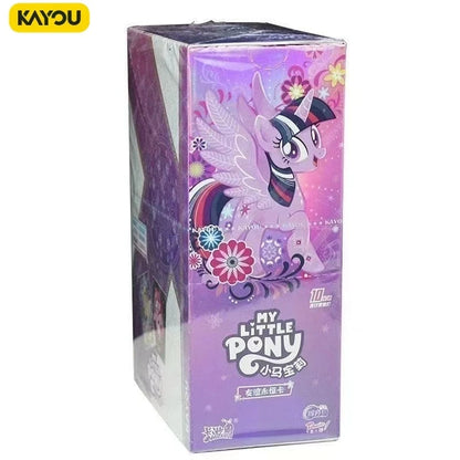 KAYOU Authentic My Little Pony Shining Moon Pack 11th Edition Hidden SC Trading Collectible Cards Toy Gift for Kids Birthday