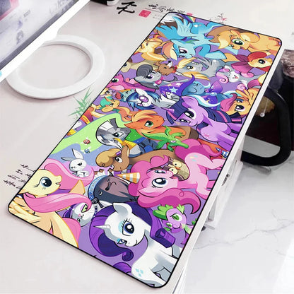 Pony Hot Little Unicorns Mousepad HD Printing Computer Gamers Locking Edge Non-slip Mouse Pad XXL90x40cm Keyboard PC Desk Pad