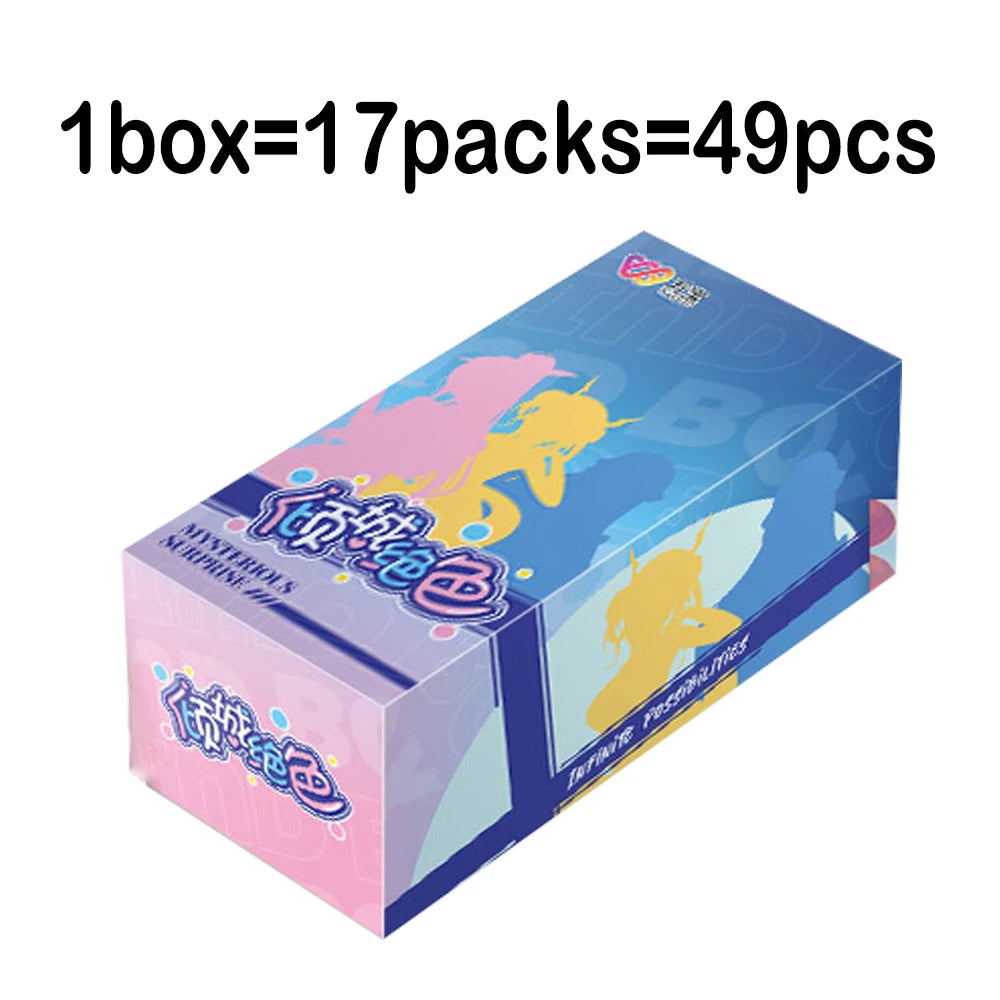Exceedingly Beautiful Women Goddess Cards Anime Premium Spicy HOLO Booster Thick Exquisite Metal Card Games Toys Gift