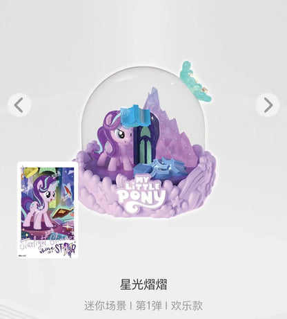 Original KAYOU My Little Pony Mini Scene Vol.1 Magical Home Pinkie Pie Rainbow Dash Decoration Blind Box Rarity Toys Gifts