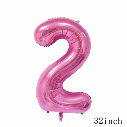 My Little Ponyed Foil Balloon Happy Birthday Latex Ballon Banner Party Decoration Cake Topper Supplies Backdrop Disposable Toy