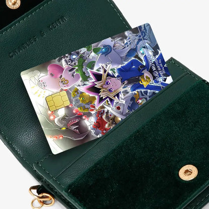 Amine Yu Gi Oh Classic Diy Credit Debit Card Sticker Party Sticker Decoration Waterproof Small Chip Card Skin Sticker