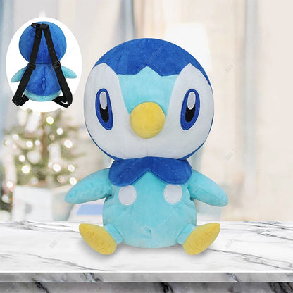Pokemon Plush Backpack Anime Gengar Charizard Piplup Eevee Mimikyu Soft Stuffed Schoolbag Shoulder Bag Toy for Kids