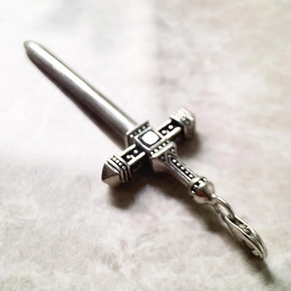 Pendant Sword With Crown Skull Knight Window New Fine Jewelry Europe Style 925 Sterling Silver Protection Gift For Women Men