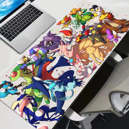 Rubber Mouse Pad Gaming Large Anime 600x350 Pokemon Keyboard Desk Mat Gamer Playmat Laptop PC Accessories Carpet Kawaii Mousepad