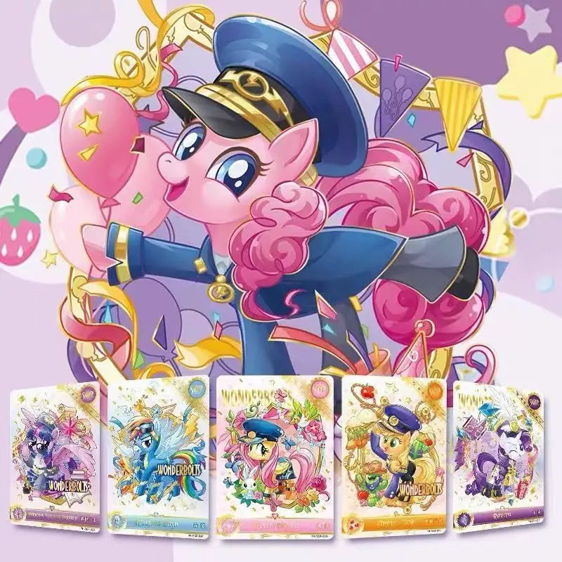 KAYOU Authentic My Little Pony Shining Moon Pack 11th Edition Hidden SC Trading Collectible Cards Toy Gift for Kids Birthday