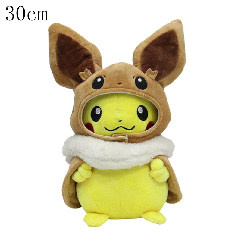 Pokemon Pikachu Morpeko Gengar Cosplay Toy Snorlax Garchomp Tyranitar Hydreigon Anime Eevee Lapras Stuffed Plush Charizard doll