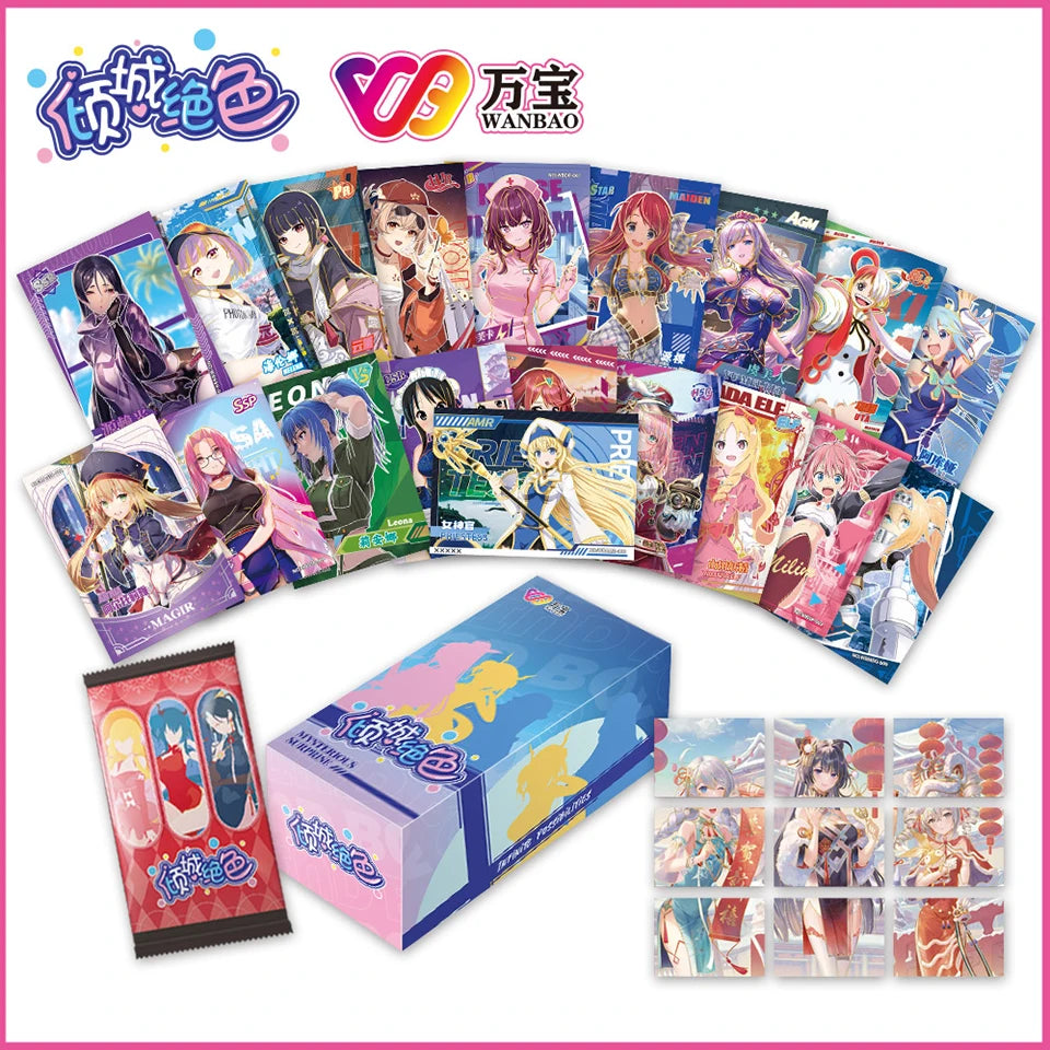Exceedingly Beautiful Women Goddess Cards Anime Premium Spicy HOLO Booster Thick Exquisite Metal Card Games Toys Gift