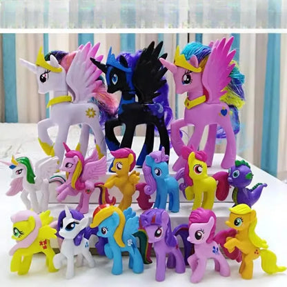 My Little Pony Toy Set Fluttershy Rainbow Dash Twilight Sparkle Princess Cadence Luna Hand Gift