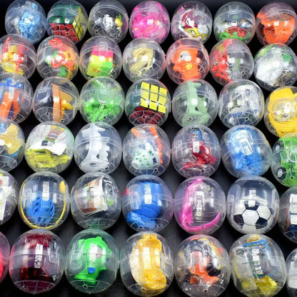 20PCS Gachapon Machine Transparent Gachapon Toys Creative Coin-Operated Gachapon with Random Doll Toys Children's Birthday Gift