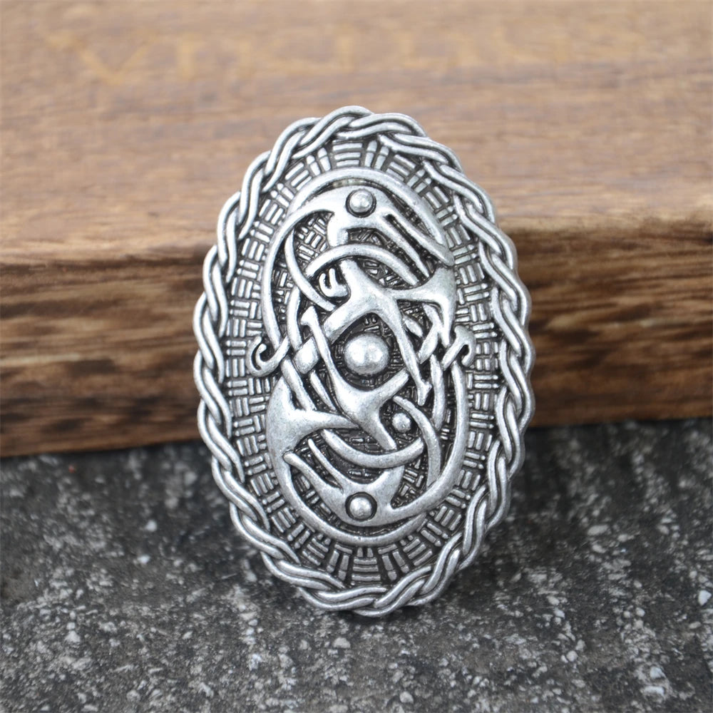 Nostalgia 1Pcs Retro Sweden Norse Viking Brooches Badge Suit Shirt Clothing Jewelry Brosch Talisman