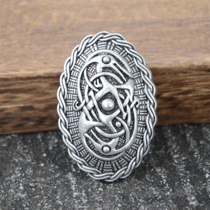 Nostalgia 1Pcs Retro Sweden Norse Viking Brooches Badge Suit Shirt Clothing Jewelry Brosch Talisman