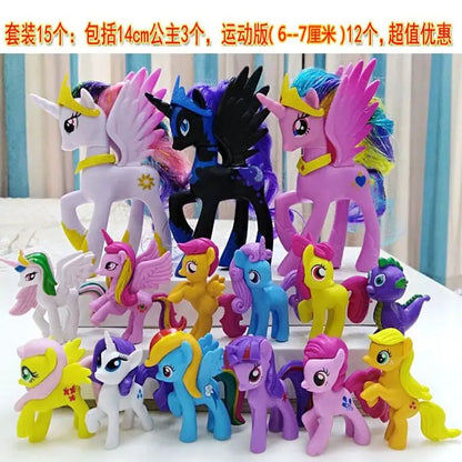 My Little Pony Toy Set Fluttershy Rainbow Dash Twilight Sparkle Princess Cadence Luna Hand Gift