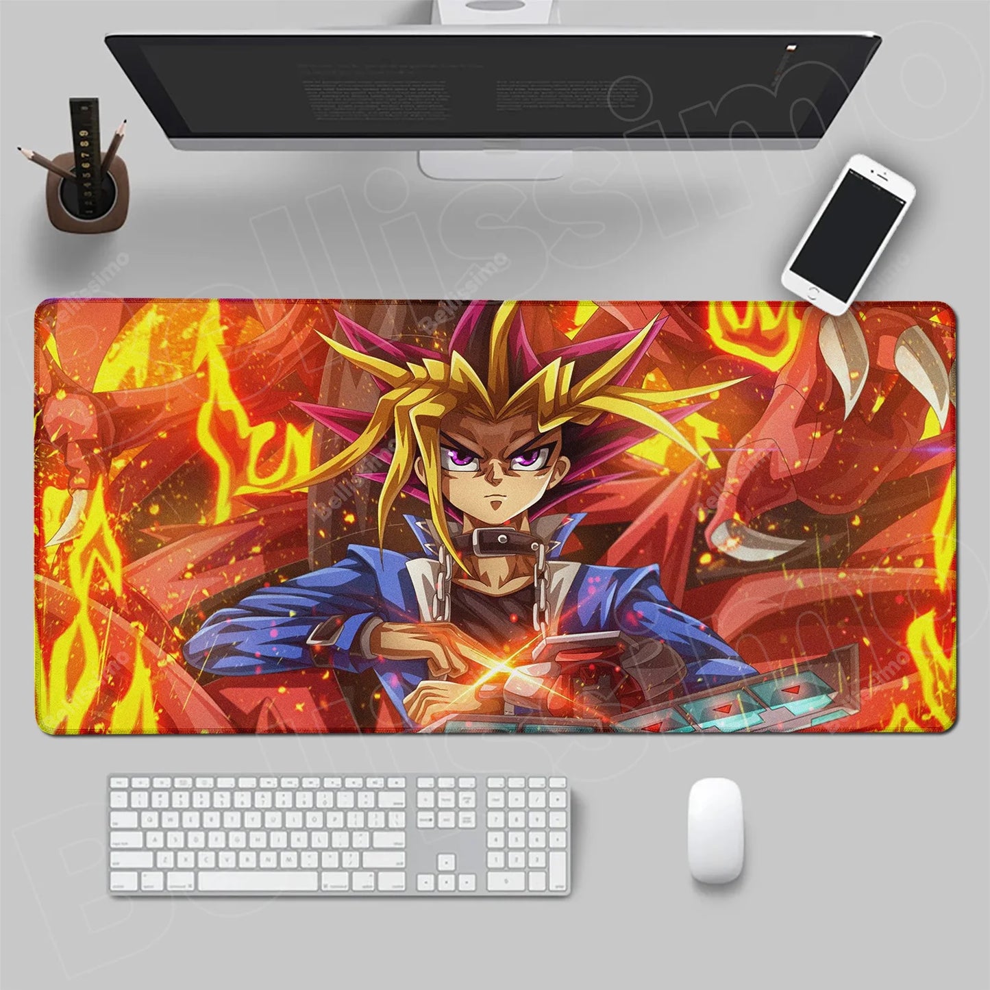 Large Mouse Pad Gamer Yu Gi Oh Mousepad Mats Gaming Pc Computer Accessories Mausepad Rubber Mat Deskmat Office Carpet Anime Desk