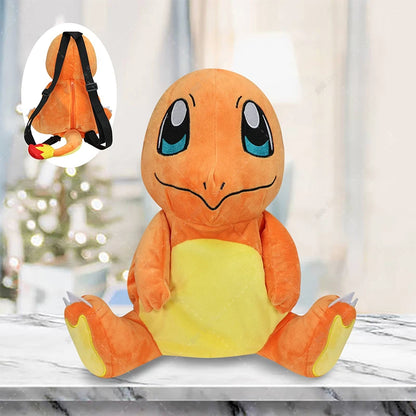 Pokemon Plush Backpack Anime Gengar Charizard Piplup Eevee Mimikyu Soft Stuffed Schoolbag Shoulder Bag Toy for Kids