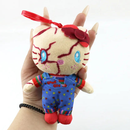 2026 Cute Halloween Creative Plush Toy Clown Resurrection Ghost Baby Chacy Chucky Plush Doll Kids Birthday Gift