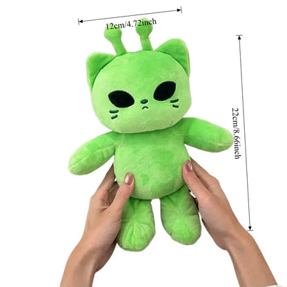 Cute Alien Cat Plush Toy Super Soft Plushie Dolls Kawaii Stuffed Animal Pillow Home Decor Couple Gift for Child Companion Gift