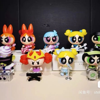 BLOKEES Assemble The Powerpuff Girls GV1 Season Blossom Buttercup Bubbles Collectible Birthday Gift In Stock Toy Models