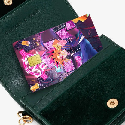 Amine Yu Gi Oh Classic Diy Credit Debit Card Sticker Party Sticker Decoration Waterproof Small Chip Card Skin Sticker