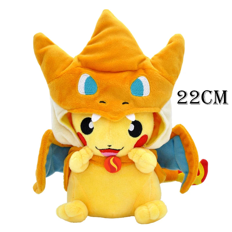 Pokemon Pikachu Morpeko Gengar Cosplay Toy Snorlax Garchomp Tyranitar Hydreigon Anime Eevee Lapras Stuffed Plush Charizard doll