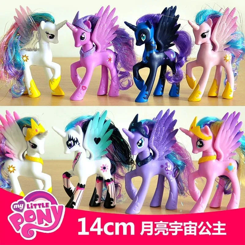 My Little Pony Toy Set Fluttershy Rainbow Dash Twilight Sparkle Princess Cadence Luna Hand Gift