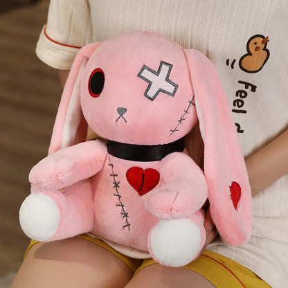 Spooky Gothic Bunny Stuffed Crazy Rabbit Plush Toy