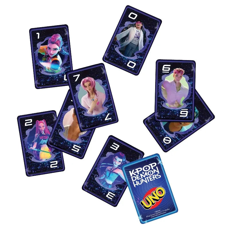 UNO JRV01 K-POP Demon Hunters Card Game with Wild Golden Honmoon