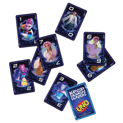 UNO JRV01 K-POP Demon Hunters Card Game with Wild Golden Honmoon