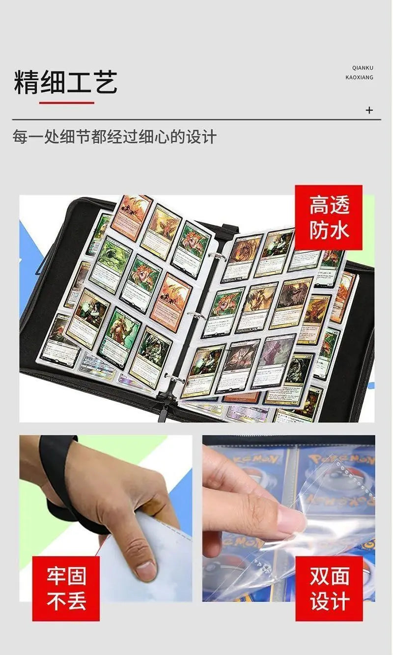Powerpuff Girls Card Organizer 400/900 Cards Pack with 4/9 Card Slots Zippered Double Pockets Anime Merchandise Gift