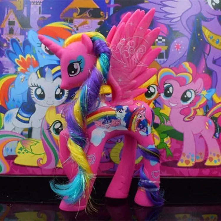 My Little Pony Toy Set Fluttershy Rainbow Dash Twilight Sparkle Princess Cadence Luna Hand Gift