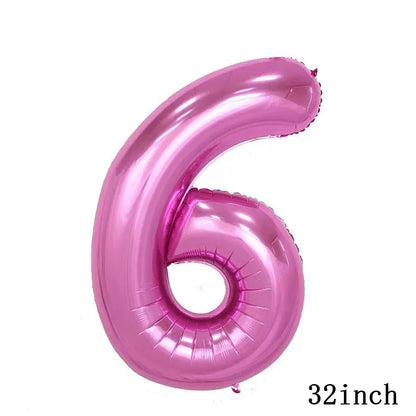 My Little Ponyed Foil Balloon Happy Birthday Latex Ballon Banner Party Decoration Cake Topper Supplies Backdrop Disposable Toy
