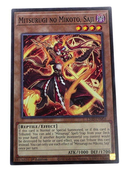 Mitsurugi no Mikoto, Saji Yu-Gi-Oh! trading card from Supreme Darkness.
