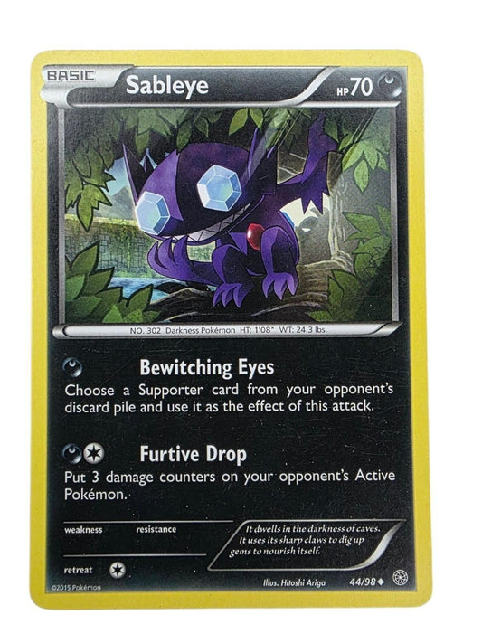 Sableye Uncommon Pokémon card from the XY Ancient Origins expansion.